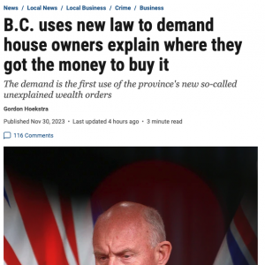 重磅! BC省强迫房主解释买房钱来源! 家庭主妇收入不够被怀疑 2亿洗钱案震惊司法