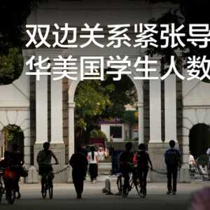 双边关系紧张导致在华美国学生人数锐减