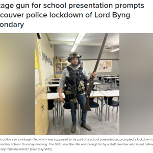 突发! 温哥华富人区校园惊现持长枪男子 大批警察紧急封校 家长震惊!