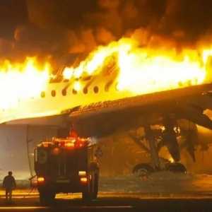 日本羽田机场飞机相撞 379人逃命 海保机5死、机长重伤