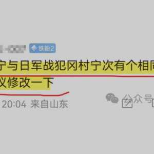 "南宁的'宁' 和冈村宁次的'宁'相同 建议改一下…"