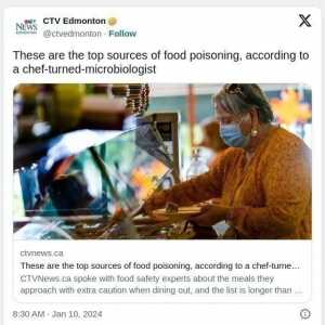 一年加国250人食物中毒死亡，厨师亲述如何避雷