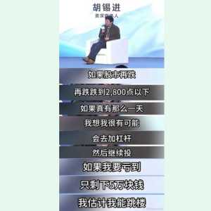 2800点保卫战 网民开涮胡锡进 专家建议股民去跑步