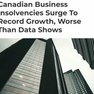加拿大第四季度企业破产率比去年同期攀升52%