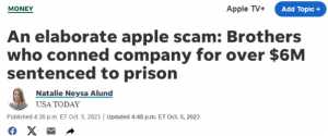 两名华人用假手机换了5000台真iPhone 被美国定罪