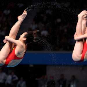 中国选手陈艺文、昌雅妮女子双人3米板夺冠