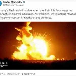 德莱茵金属在乌首家工厂投产,俄:期待看俄“礼炮”