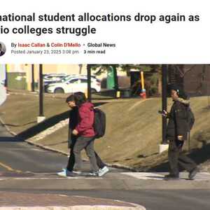 撑不住! 安省政府宣布: 国际留学生名额再减23%! 各高校陷入困境!