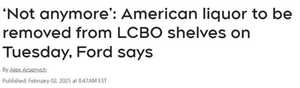 福特宣布：安省LCBO全面下架美国产品！加拿大掀起“罢买美货”风潮