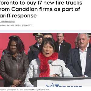 突发！邹至蕙宣布10项行动反击！封杀美国供应商，禁止参与多伦多工程采购项目