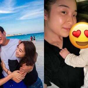 金像影帝梁家辉孙女正面首曝光  8个月大超可爱表情多多  梁颖晨前年嫁拍拖近十年男友
