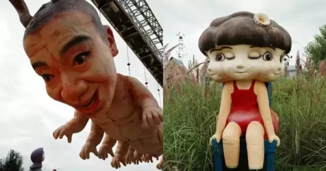 游乐园惊见巨型“人体蜈蚣”！诡异造型吓坏网友 工作人员回应