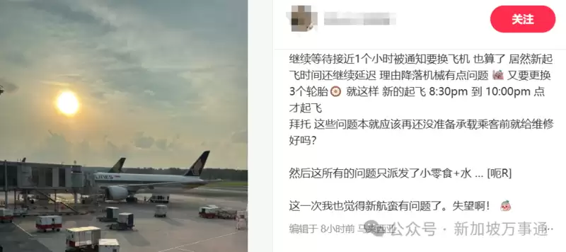 超百人被困新加坡机场 新加坡航空被吐槽服务滑坡