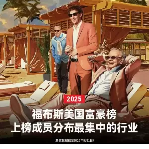 福布斯美国富豪榜:28%的人来自同一个行业