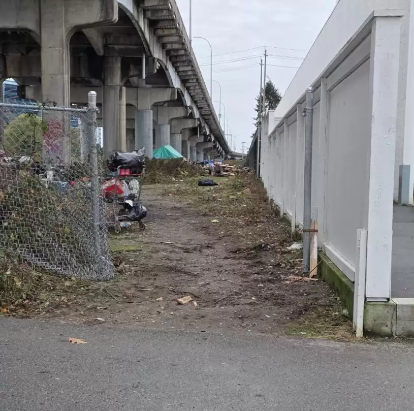 列治文-温哥华Oak街桥底帐篷区不断扩大  安全问题多