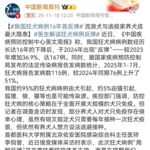 身边的疯狗离人越来越近! 中国狂犬病现大幅反弹