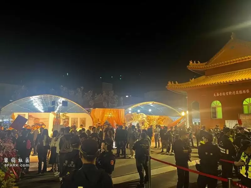 台湾天道盟大哥嫁女 政商千人同贺 近百警荷枪维安