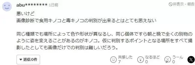 大爷采蘑菇 拍照后AI说无毒 可吃!半小时后惨了…