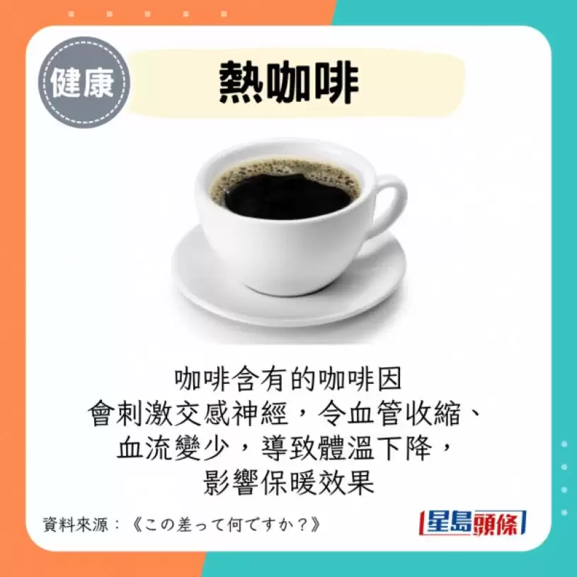 日本实测6大暖身饮品 姜茶不是最保暖？第1名暖足1小时！咖啡越饮越冻？
