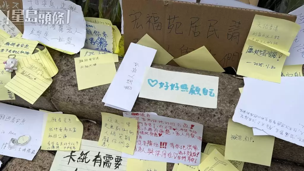 港殇︱2公里人龙排队2小时悼念  泪雨花海淹大埔  痛问我城变这样