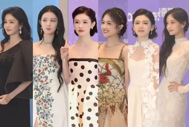 尖叫之夜红毯生图来了！林允摔倒，赵晴瘦成了纸片人