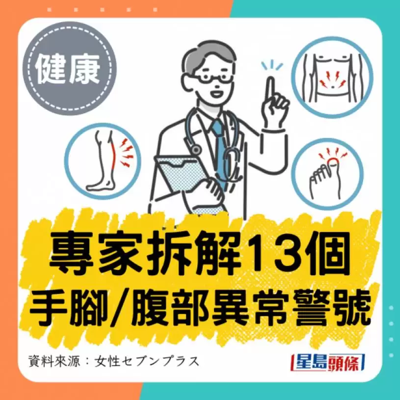 危疾先兆｜盘点13个身体夺命警号 这部位水肿恐患心脏病/肾病 夜间剧烈腹痛代表甚么？