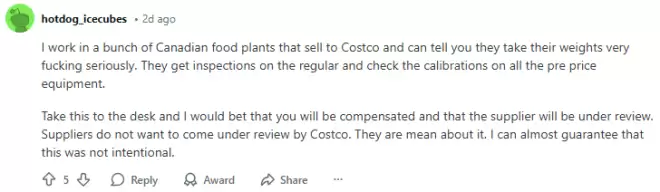 华人网友爆料: 在Costco买的牛肉, 回家一称, 傻眼了!