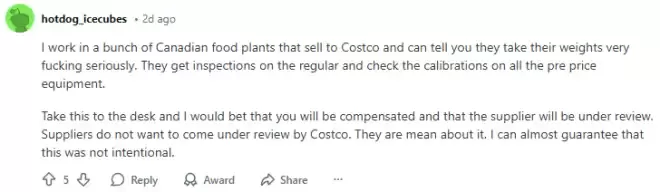 华人网友爆料: 在Costco买的牛肉, 回家一称, 傻眼了!