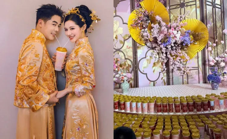 霸王茶姬创始人娶白富美董事长 婚宴人手一杯奶茶