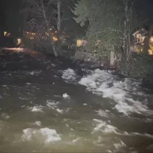 大温再下大雨 北温告急 水位已接近河岸顶部