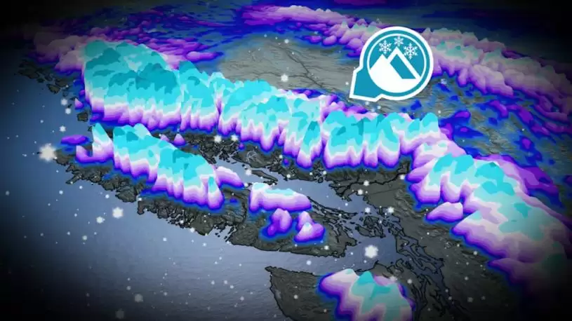新一轮冷湿空气来袭  卑诗部分山区降雪将达100厘米
