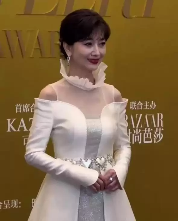 芭莎红毯真抓马!张雨绮勒出副乳,高圆圆头发乱飞,迅猛龙险走光