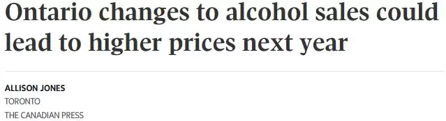 安省酒水要涨价！新规一来，餐厅和便利店都顶不住了