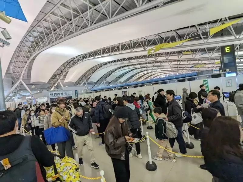 关西机场疑美工刀失踪全场重新安检 旅客苦等数小时