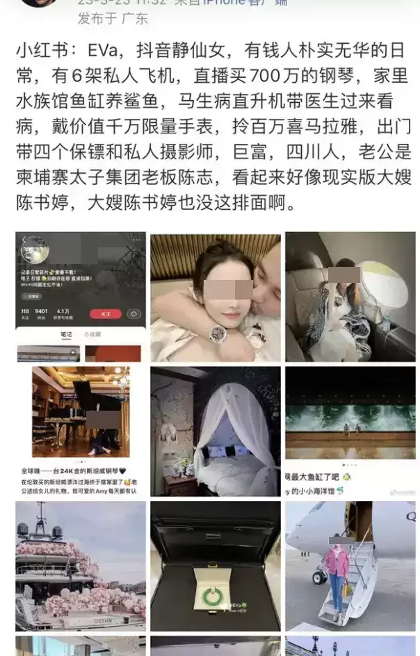 陈志被捕︱网传妻子夸张炫富  巨宅鱼缸养鲨鱼女儿弹天价钢琴