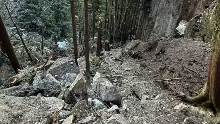 大温酋长山热门徒步道两次滑坡 该区危险请远离