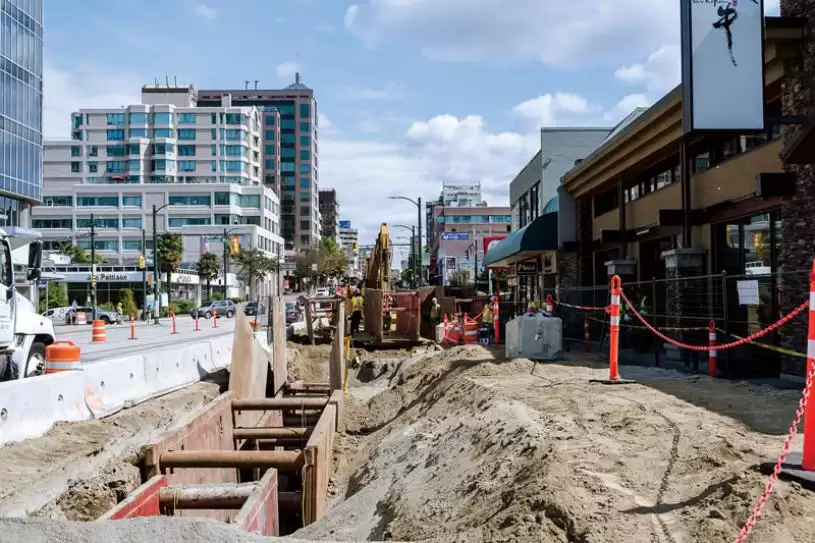 温市百老汇街部分路段因地铁施工  将从1月26日起封路4个月