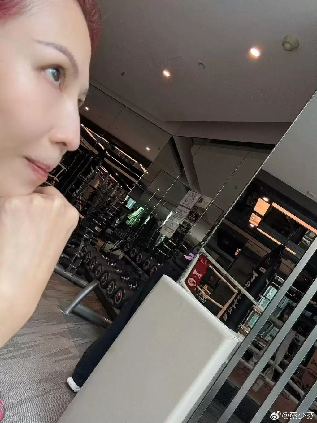 蔡少芬与老公张晋庆祝结婚18周年  上载健身相晒“老鼠仔”：几时可以大只过你？