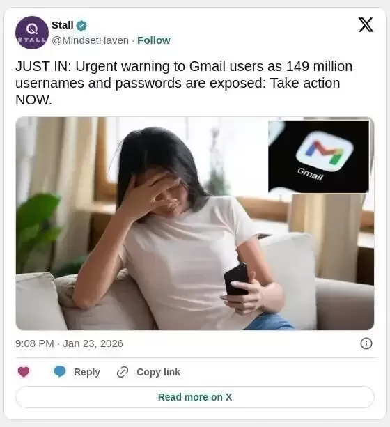 惊！1.5亿账号裸奔网络 Gmail用户最危险