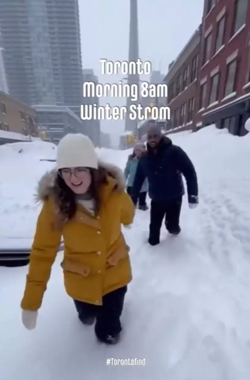 【降雪破纪录】市民雪中寻乐  造雪糕 制玫瑰 放狗 躺平 打卡...