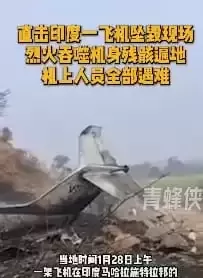 印度坠机 多位高官罹难