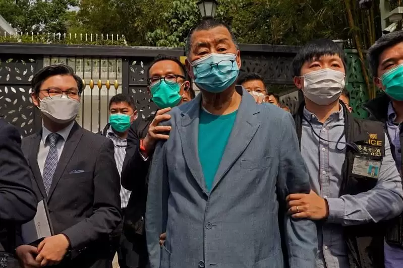 黎智英案判刑 有期徒刑20年