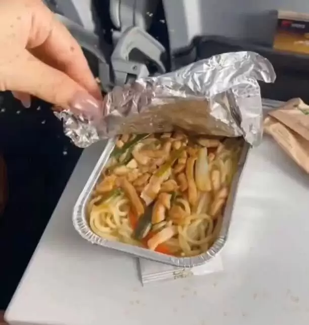 吐槽飞机餐“一根青菜配米饭”上热搜！当事人揭真相