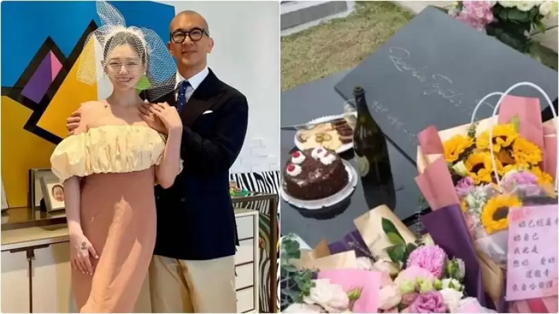 具俊晔与大S结婚4周年 带蛋糕美酒墓前陪亡妻