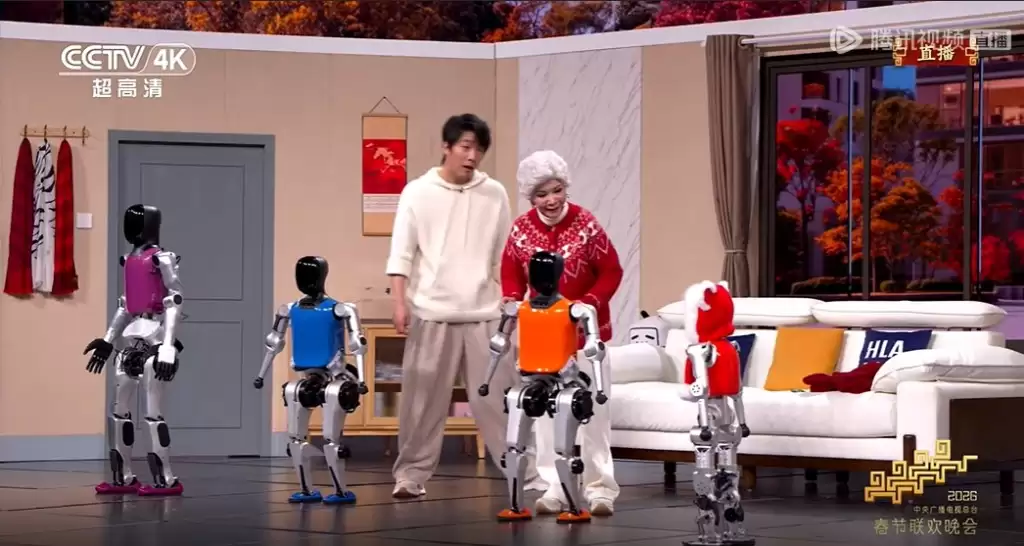 央视春晚变人形机械人竞技场 四大企业各砸1亿元赞助 带货效应惊人“63万元机械人被抢空”