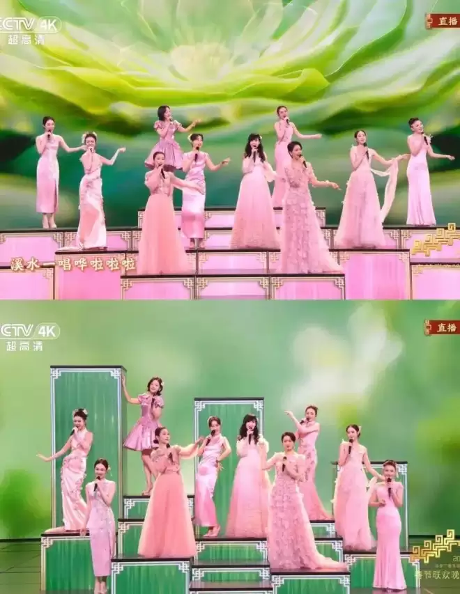 不愧是今年春晚最美的节目，女神们真的美爆啦！