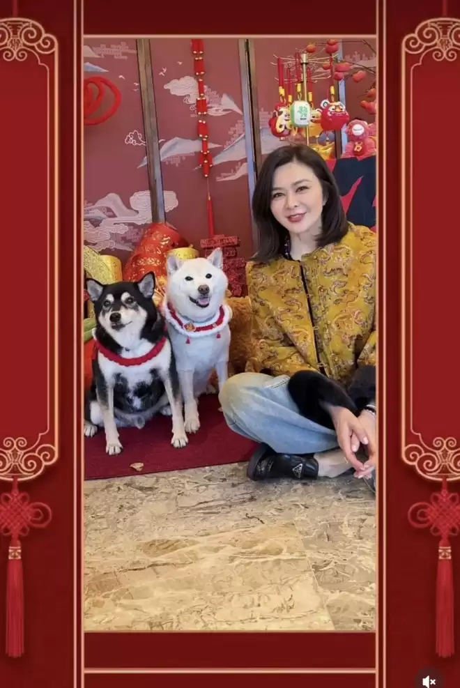 63岁关之琳春节聚餐，素雅装扮难掩优雅气质，香槟配鱼子酱会享受