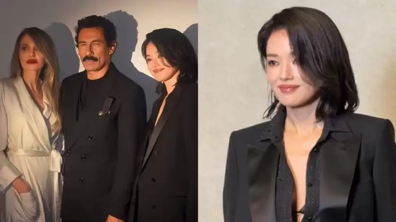 安祖莲娜祖莉性感登陆上海  舒淇微露Bikini Bra劲喷血  东西方女神世纪同框