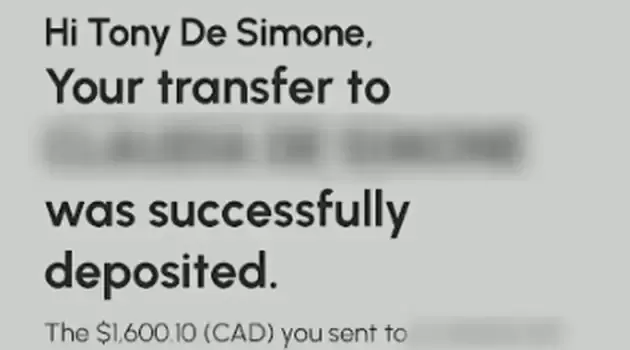 多伦多男子用e-transfer错汇$1600! 竟用这招把钱要回来了!