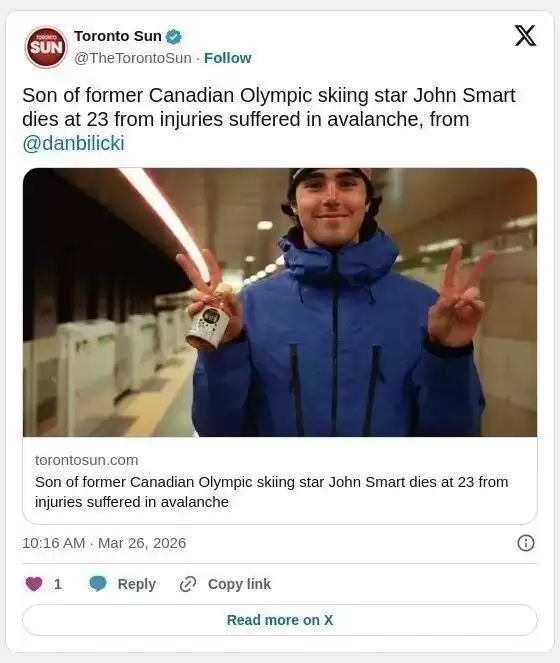 唏嘘！UBC滑雪天才雪崩身亡 捐器官救4人！